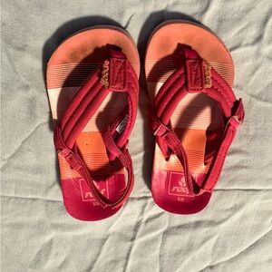 Girls Reef Flip Flops with Heel Strap